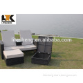New Style Outdoor Furniture PE Black Rattan/Wicker Love Sun Lounger
